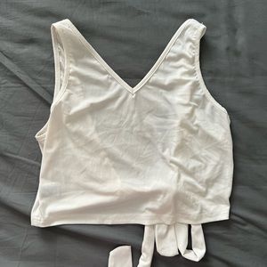 Backless Shein White Going Out Top